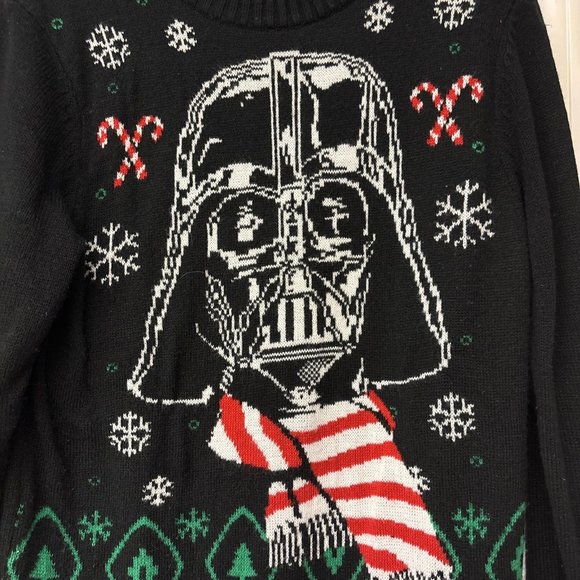 Star Wars Darth Vader Christmas Sweater Mens Size Medium - Picture 2 of 6